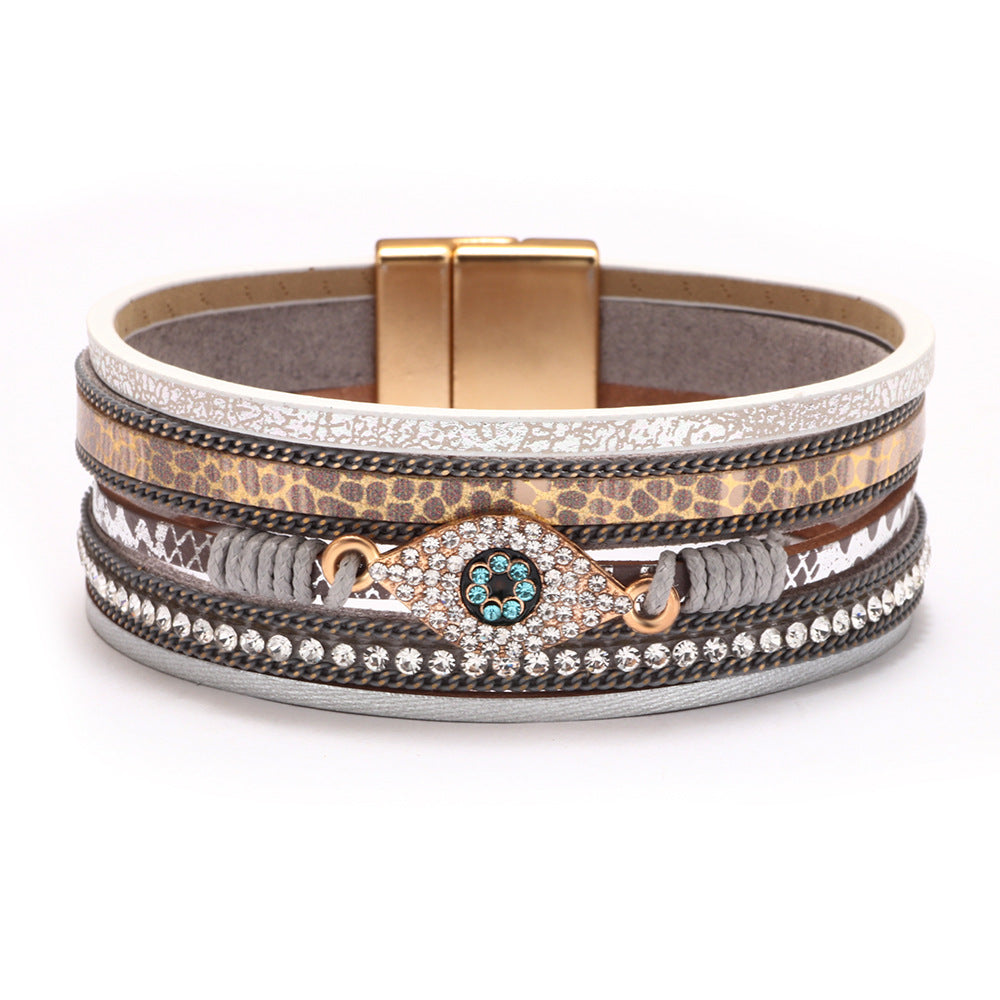 Wholesale Bohemian Evil Eye Diamond Bracelet